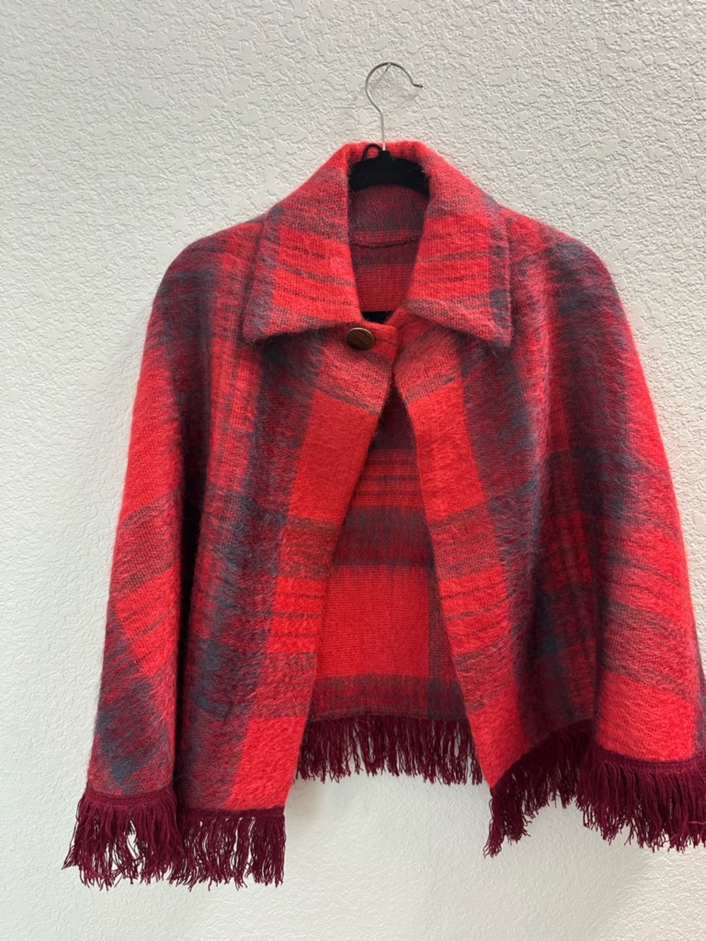 Vintage Cape Jacket Mohair & Wool